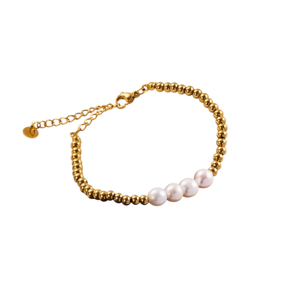 Pearl Gold Bracelet