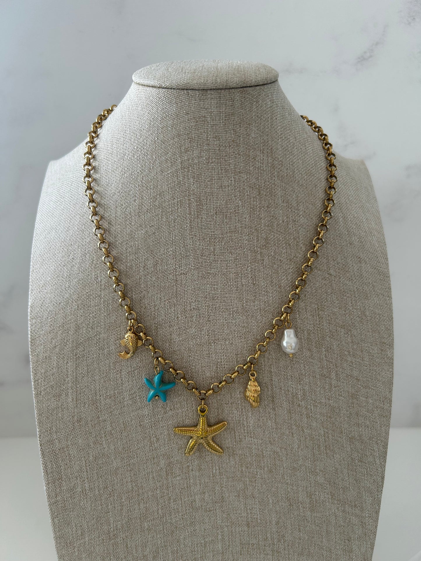 Blue Star Necklace