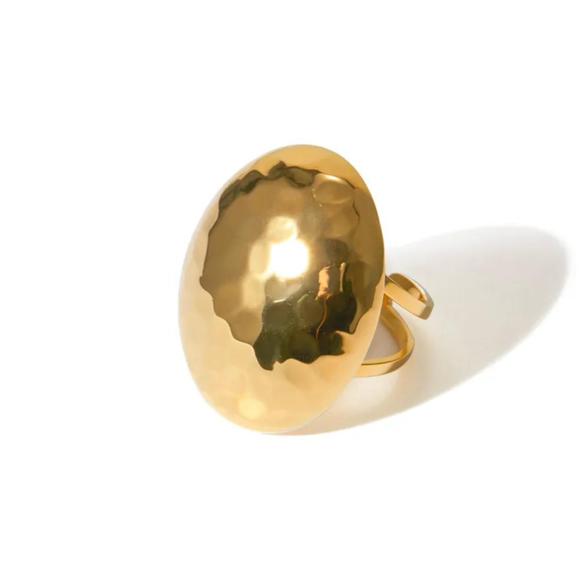 Oval Golden Ring