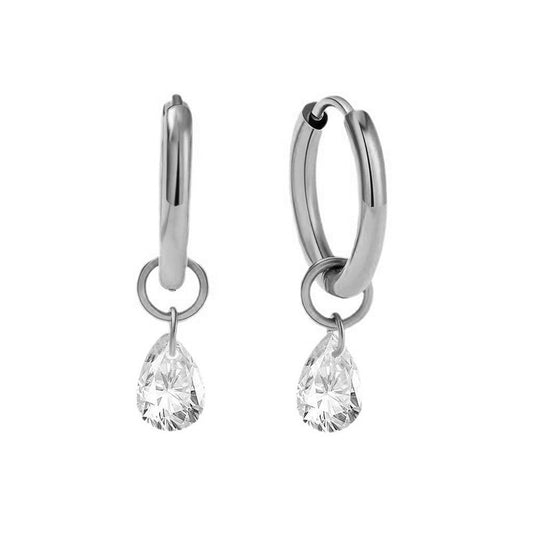 Gota Earrings Silver