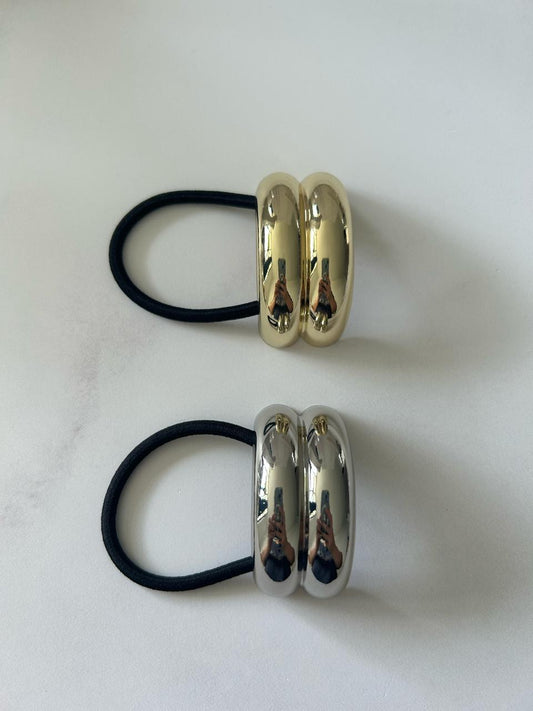 Double Hair cuff / silver - gold