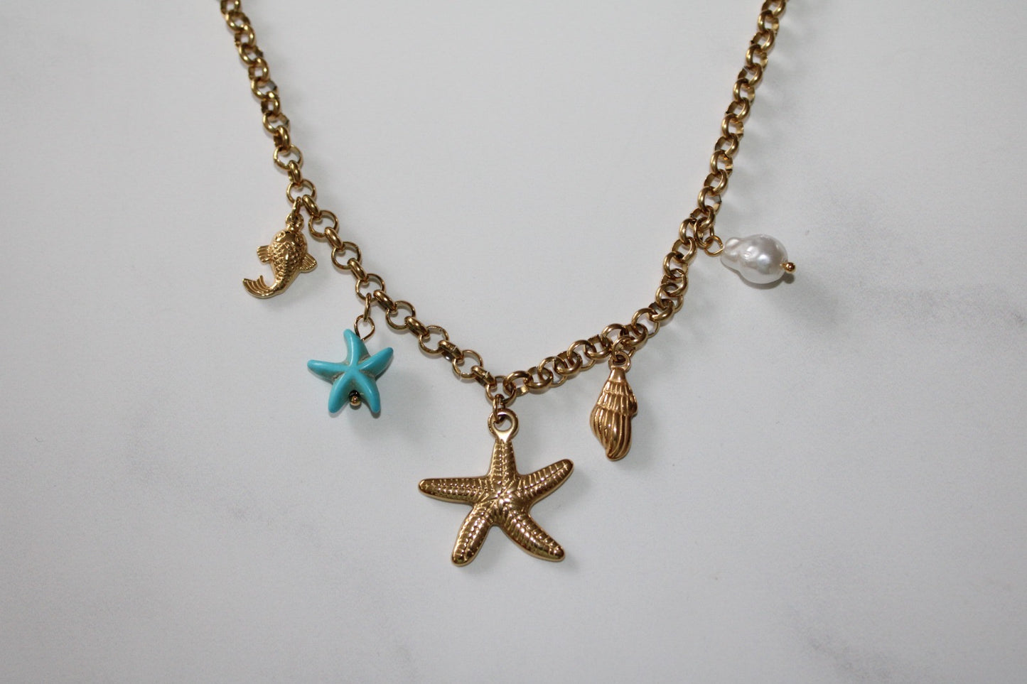 Blue Star Necklace