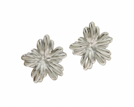 Silver Flower earrings