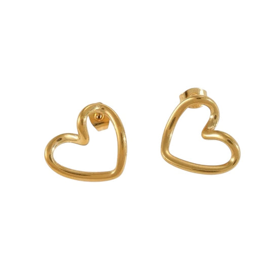 Heart Gold Earrings